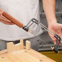Máscara De Aleación De Aluminio Con Mango De Madera Herramienta De Sierra Para Trabajos De Carpintería Y Madera Con Hojas De Repuesto - details 4