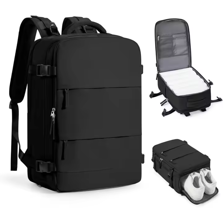 Mochila viaje cabina avion 40x20x25, mochila de viaje para cabina de Ryanair, maleta de cabina para avión, bolsa de cabina Easyjet, equipaje de mano para avión, mochila de senderismo - 1