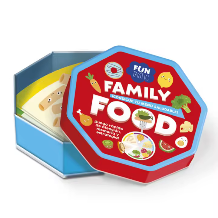Imagiland - Juego de Cartas Family Food (caja metálica) FUJ015 - 1