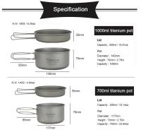 APG Ultraligera Sartén De Titanio Para Camping Y Senderismo Cocina Al Aire Libre Utensilios De Cocina Para Picnic - details 2