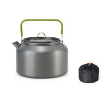 Kettle De Camping Portátil Exterior Antideslizante De Aluminio Ligero Con Manija Antisalpicaduras Para Picnic Y Cocina - details 0