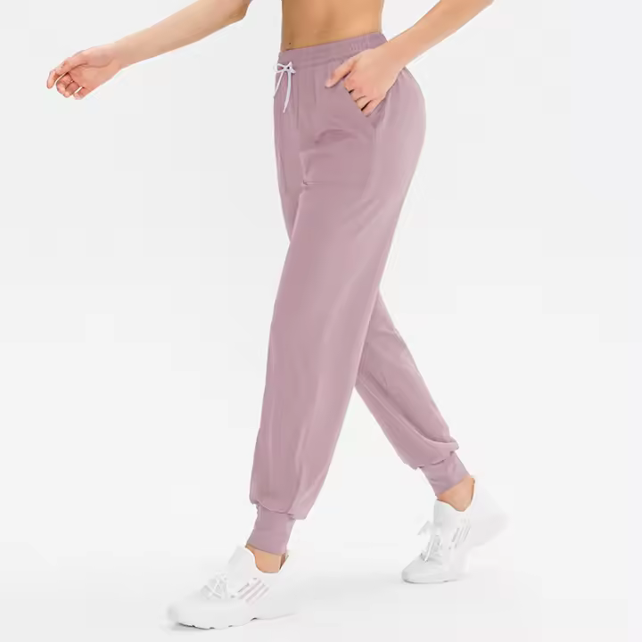 2023 Pantalones Deportivos Casuales Para Mujer Quick Dry Con Bolsillo Y Cordón Cinturón Para Gimnasio Y Yoga - 1