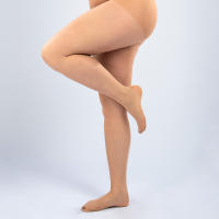 Pantimedias De Seda Ultrafinas Para Mujer Talla Grande Cintura Alta Modeladora Sólida Confortables Y Silenciosas - details 4