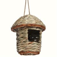 Nido De Pájaros Colgante Cuadrado Sférico Tejido Creativo Para Jardín Al Aire Libre Casa De Cría Y Nidificación Accesorios Para Pájaros - details 2