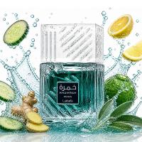 Lattafa Khamrah Waha Eau de Parfum Unisex 100ml – Perfume Árabe Original Aromático Acuático con Bergamota, Yuzu, Jengibre, Pepino, Iris, Vainilla y Almizcle | Fragancia Fresca, Moderna, Elegante y Duradera para Hombre y Mujer | Aroma Premium Versátil 2026 - details 2