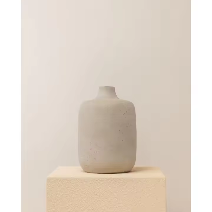 Jarrón cerámico oporto 22x22x32cm  - Gris - 1