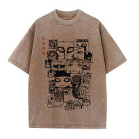 Camiseta De Algodón Lavada Anime Para Hombres Y2K Con Gráficos De cómicThriller Kawakami Tomie Estilo Hip Hop Streetwear Unisex - details 5