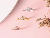 Anillo Elegante Para Mujer Joyería Sencilla Y Llena De Amor En Color Oro Rosa Con CZ Regalo Para Novia De Boda Moda Wholesale R210 - details 3