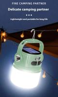 Lámpara Portátil Solar LED Recargable Impermeable Para Exteriores Noche Mercado Camping Tienda De Acampar Emergencia - details 2