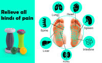 Rodillo De Masaje Para Los Pies Para Alivio De La Fascitis Plantar Y Neuropatía Herramienta De Refleología Para Massajear Los Pies - details 1