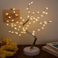 Luz De Noche LED Árbol De Navidad Mini Guirnalda De Cobre Para Decoración De Habitación Infantil Y Dormitorio Lámpara De Aire Festivo Iluminación De Vacaciones - details 0