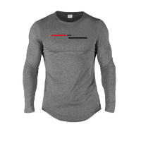 Camiseta De Correr Con Estampado De París Manga Larga Algodón Ajustada Para Hombre Ropa Deportiva De Gimnasio Fitness Musculación - details 14