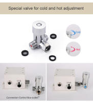 Grifo De Baño Sensor ELLEN ELS8870 Cromado Montado En Plataforma Automático Mezclador De Agua Alto Grifo De Fregadero - details 10
