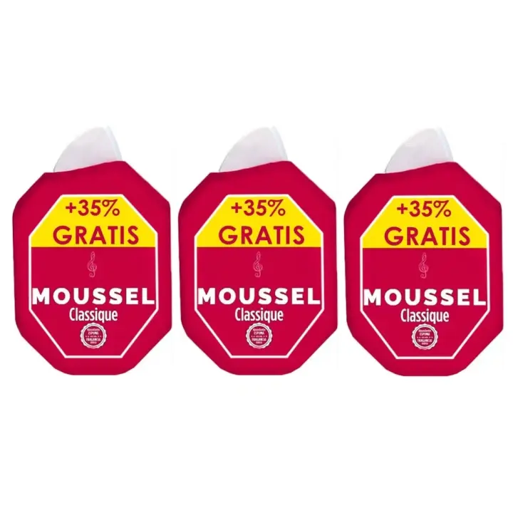 Moussel Classique Original, Gel De Ducha 3x900ml, Pack Ahorro, Fragancia Única, Origen Natural, Textura Suave Y Cremosa, Espuma Abundante - 1