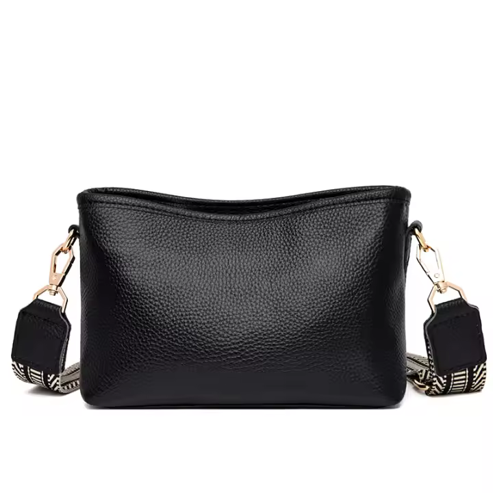Bolso Cruzado de cuero Genuino para Mujer, Bandolera de hombre de Vaca de Color sólido, a la moda, de lujo, para teléfono, 2022 - 1