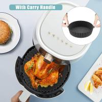 Recipiente de silicona para freidora de aire, paquete de 2, revestimientos de silicona reutilizables, accesorios para freidora de aire, para cocina - details 2