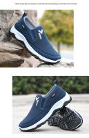 Zapatos De Tela Para Hombre Verano/Otoño Transpirables Antideslizantes Con Suela Suave Y Cómodos Zapatillas Casuales De Caña Baja Material Superior PU - details 7