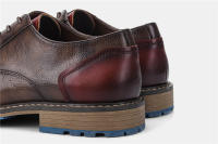 Zapatos Casuales Retro Para Hombre Derbies De Cuero Nueva Moda 2023 #AL6603 Suela De Goma Transpirables Aumento De Altura - details 4