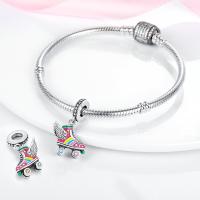 Encantos De Cocodrilo Plateado En Plata Con Dibujo Colorido Encantos Colgantes Para Pulseras Y Collares Joyería DIY - details 66