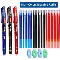 Juego De Bolígrafos Gel Erasables 0.5mm Multicolor Recargables Tinta Lavable Para Escuela Y Oficina Suministros De Papelería - details 4