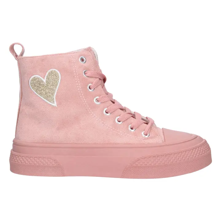 PuntoSalao Zapatillas deportivas altas mujer color rosa 9102 - 1