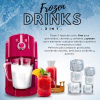 CHEF-O-MATIC Picadora de Hielo eléctrica Frozen Drinks, Cuchilla acero inoxidable, Jarra 1,1 Litros, Maquina de granizados, cócteles, bebidas y cubatas, 30w, 2 tipos de picado - details 0