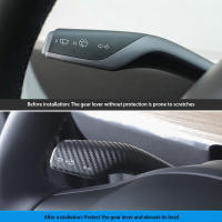 Cubierta De Cambio De Marchas Para Tesla Model 3 Y Protección Del Manillar De Volante Cubierta De Knob De Fibra De Carbono Accesorio De Automóvil - details 4