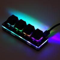 Macro teclado personalizado 4 clave RGB copia pegar corto para Photoshop Gaming Teclado mecánico mini macrobad - details 9