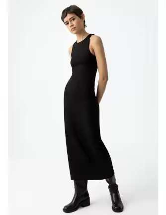 Vestido Tiffosi Letty negro midi - 1