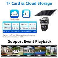 Cámara de Vigilancia Seguridad PTZ, Cámara IP V380 Pro Solar WIFI CCTV 12MP Dos Lentes Tres Pantallas Seguimiento Automático Exterior 4K - details 8
