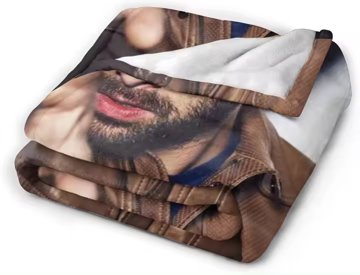 Manta de Aidan Turner Ultra Suave de Franela 3D con Forro de Peluche Decoración de Cama Tamaño Grande Medio y Pequeño Para Sala Dormitorio Decoración de Hogar Temporada de Otoño e Invierno Cuidado de Lavado a Máquina o a Mano - 1