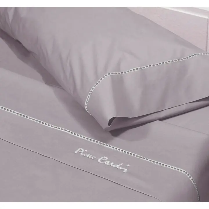 Juego de Sábanas Pierre Cardin ARCADIA Cama de 150 Malva - 1