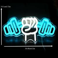 Neón Dumbbell Para Decoración De Hogar Y Dormitorio LED Deportes Y Gimnasio Regalo Para Hombres Y Mujeres Decoración De Pared - details 2