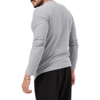 Camiseta de manga larga con cuello redondo de otoño para hombre, jersey holgado, camiseta informal de manga larga para hombre - details 41