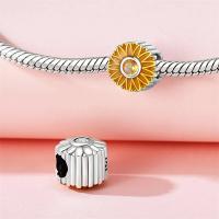 Colgante De Planta De 925 Plata Esterlina Con Cuatro Hojas De Clover Y Girasoles Para Pulsera Fina Original Joyería De Cumpleaños Para Mujer - details 2