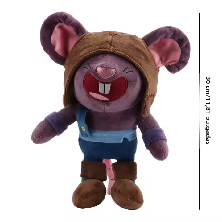 Muñeco De Peluche De Ratón De Juego 30cm Peluche De Películas Y TV Decoración De Habitación Para Niños Regalo De Cumpleaños Material De Peluche Corto Relleno De Algodón PP - 1