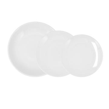 Juego De Vajilla Mikasa Camberlie – 12 Piezas De Porcelana Blanca Estilo Escandinavo, Apta Para Microondas Y Lavavajillas
