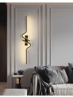 Lámpara De Pared LED Negra Para Interior Iluminación Moderna Para Sofa TV Dormitorio AC85-265V Sin Ajuste Dimmer Incluye Bombilla - details 6