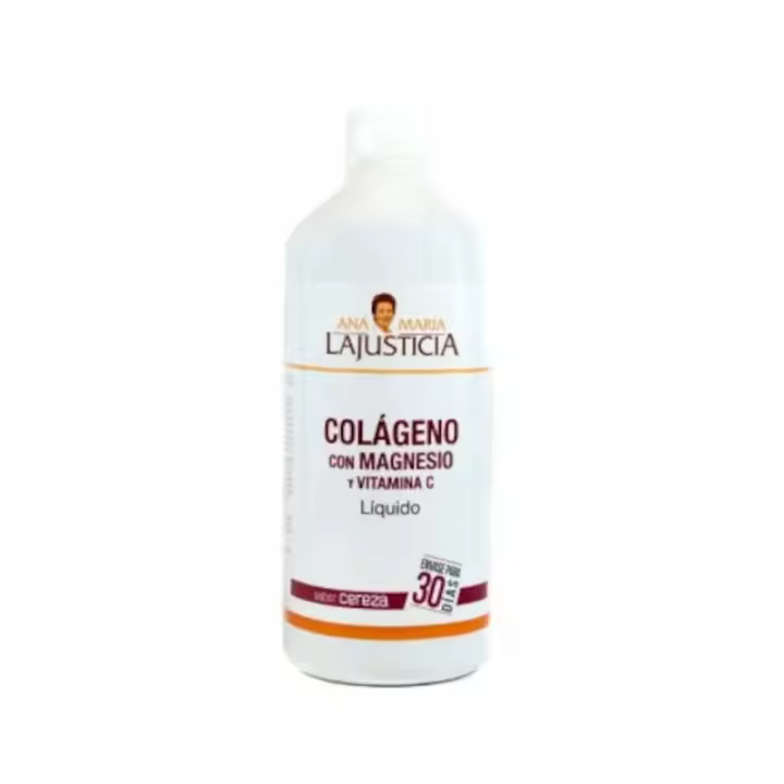 Colágeno con Magnesio y Vitamina C Líquido Ana María Lajusticia Sabor Cereza 1L - 1