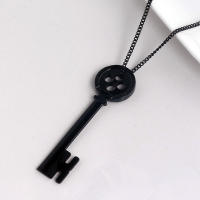 Collar Colgante De Botón Negro Para Cosplay De Coraline Pulsera De La Puerta Secreta Accesorios De Película Unisex - details 4