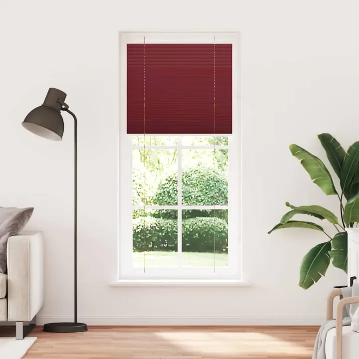 Estor Plisado rojo burdeos 85x200 cm Tela Ancho 84,4 cm - 1