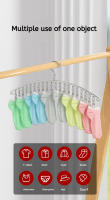 Clips Para Secado De Ropa En Acero Inoxidable Pack De 10/20 Soportes Para Ropa Resistentes Al Viento Clips De Lavandería Para Calcetines Y Ropa - details 7