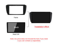 MEKEDE Fascia De Radio Para Coche Double Din 9 Pulgadas Para Seat Ibiza 6J 2009-2013 Con Adaptador De Cable De Alimentación - details 4