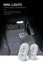 Lámpara De Lectura LED Para Coche SEAMETAL Con Sensor De Toque De Dedo Carga USB 6 Luces Para Iluminación Interior Universal Color Cambiable Material ABS - details 0