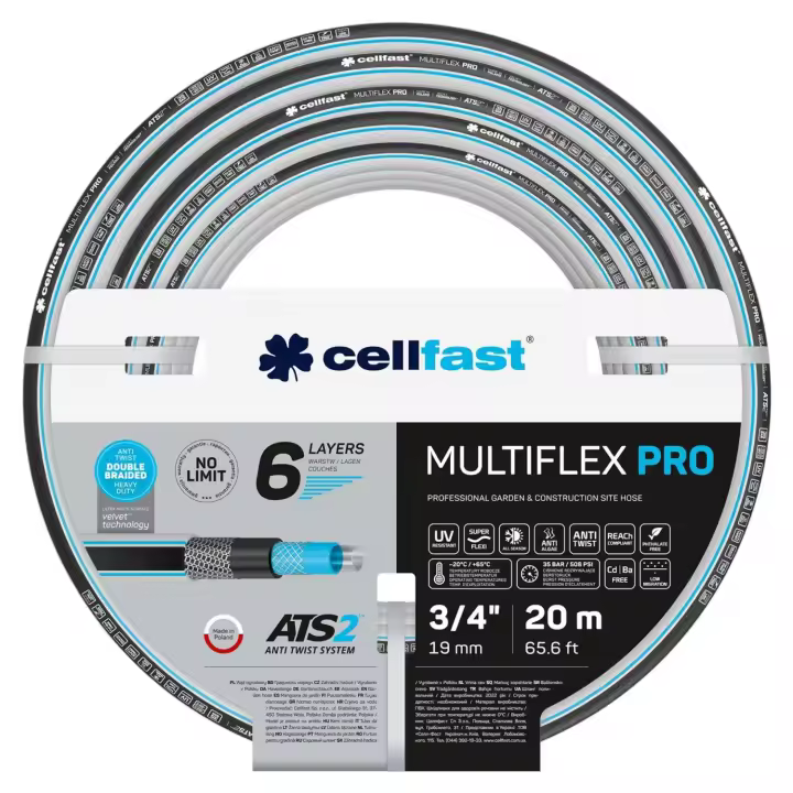 Cellfast wąż ogrodowy multiflex pro ats2 3/4" 20m. - 1