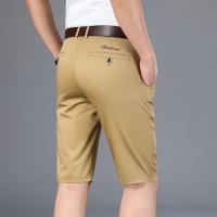 Nuevos Shorts Casuales Para Hombre 2024 5 Colores Verdes Beige Negro Azul Marino Estilo Recto Elásticos Moda Verano - details 12