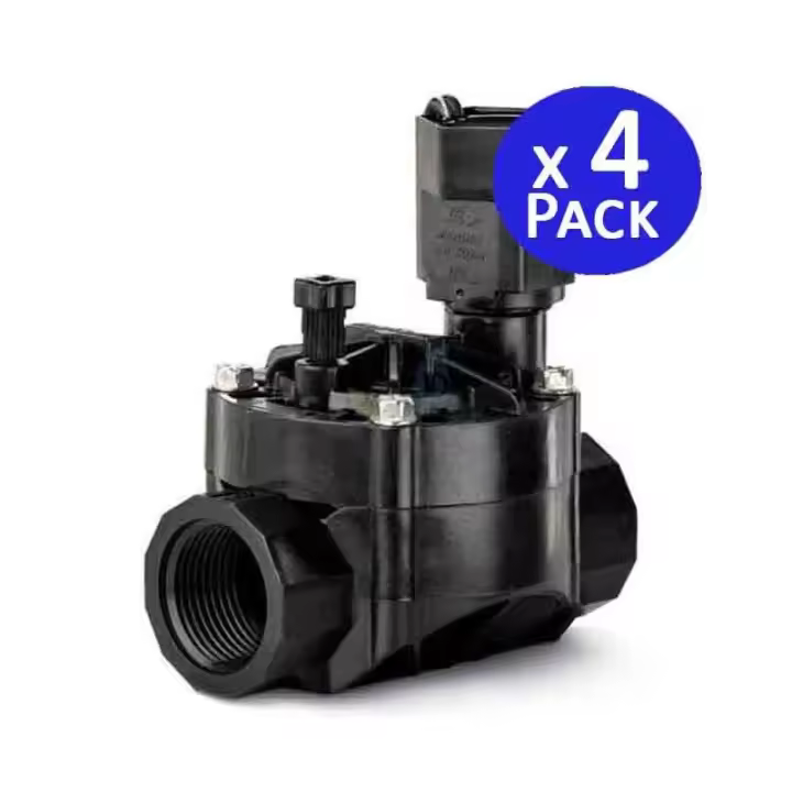 RAIN BIRD Pack 4 Electroválvula de riego 100HV 1'' 24V Rain Bird | Compatible con cualquier programador eléctrico - 1