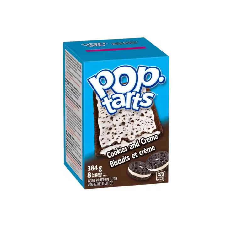 Pop Tarts Oreo8 Pastries 384 g - Cookies and Creme - 1