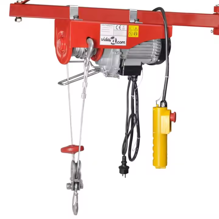 vidaXL Polipasto Eléctrico Cabrestante Polipasto Eletrico Capacidad 100/200 kg (500 W),  200/400 kg (1000 W),  300/600 kg (1000 W) y mas - 1