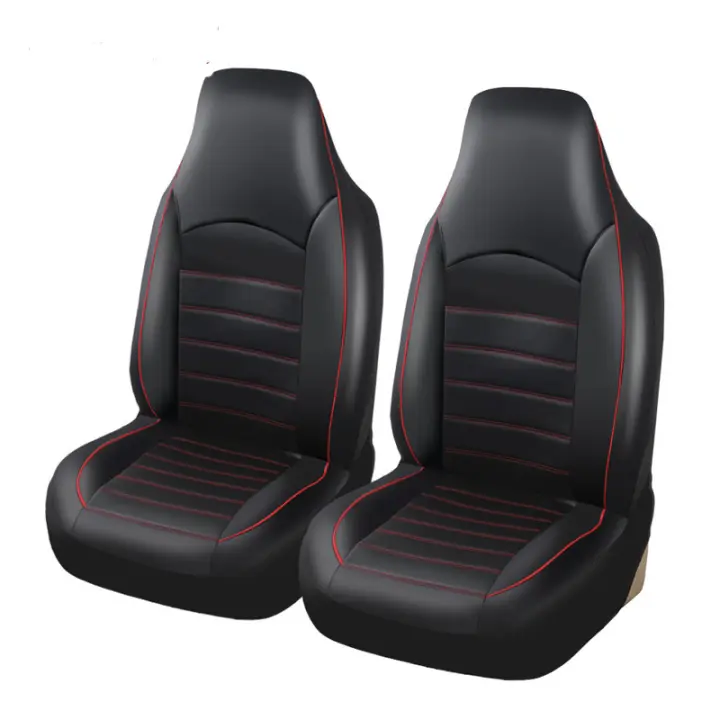 Funda universal para asiento de coche, Funda de cojín para asiento de cuero PU DE UNA Pieza para todas las - 1